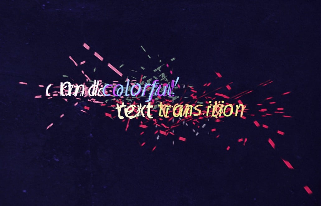 Abstract and destructured transition between your texts on After ...