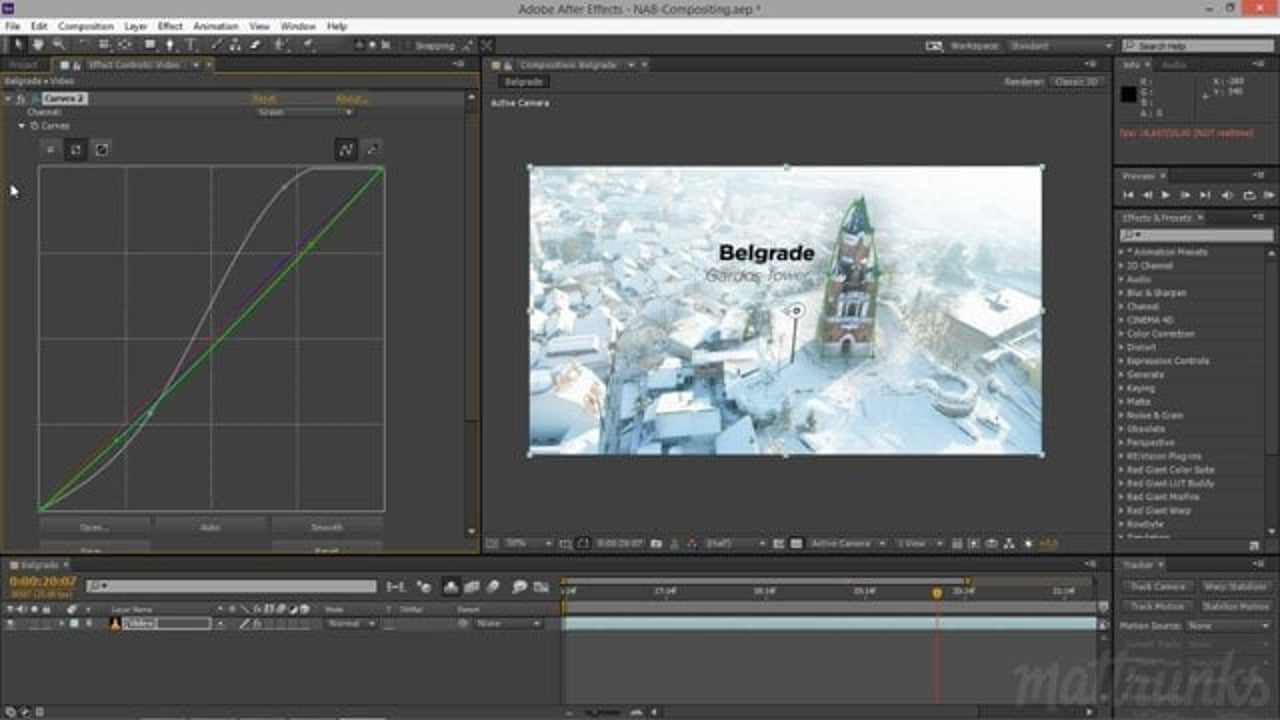 Vignette de « After Effects CC - Options de compositing sur les effets »
