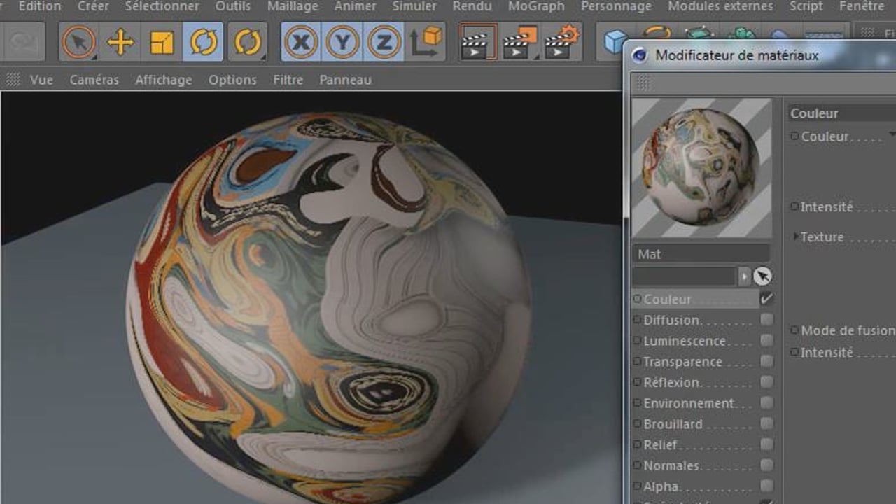 Vignette de « Cinema 4D 14/16 : Les matériaux - partie 2 »