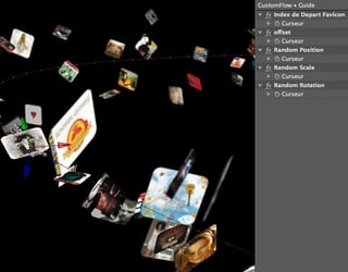 Preview de mon projet (preset) CustomFlow pour After Effects