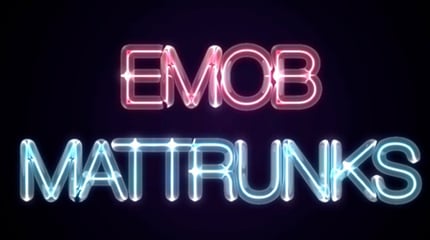 Effets néon et lumière réaliste sur de la Typo