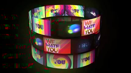 Cylindres 3D avec vos vidéos et photos