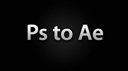 Texte Photoshop éditable dans After Effects