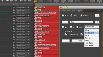 Script After Effects indispensable : Zorro The Layer Tagger