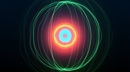 Glow in The Dark - Spheres de lignes lumineuses avec des calques de formes