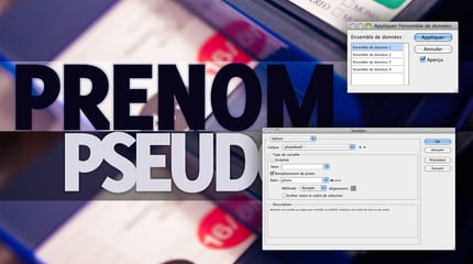 Automatiser des textes et images avec les variables Photoshop
