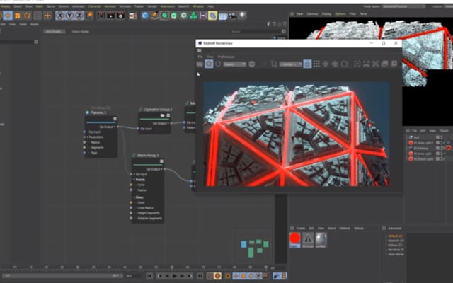 Interface de Cinema 4D