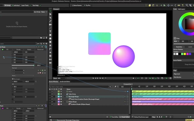 Interface de Cavalry