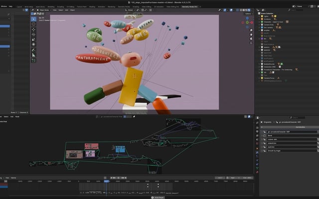 Interface de Blender