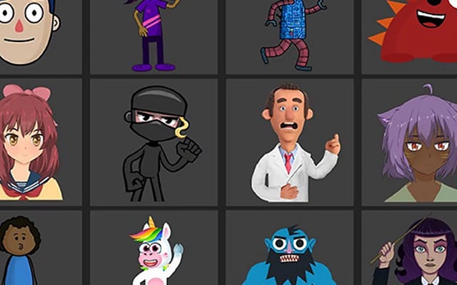 Interface de Character Animator